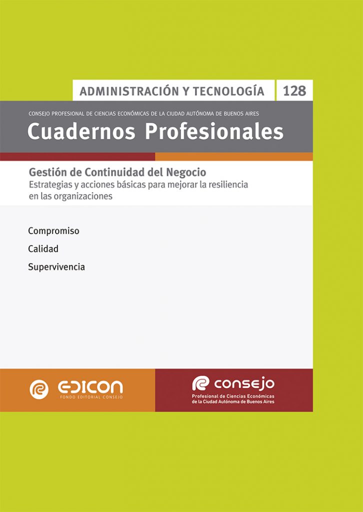 Cuaderno Profesional Nº 128 – Gestión de Continuidad del Negocio – Edicon
